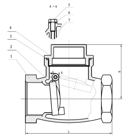 Stainless Steel Threaded Swing Check Valve