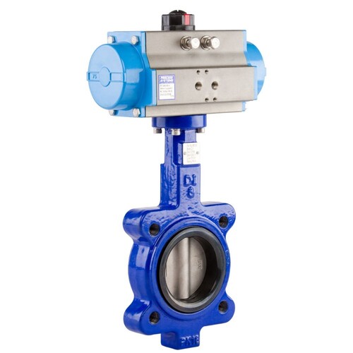 Lugged Cast Iron Double Acting Butterfly Valve